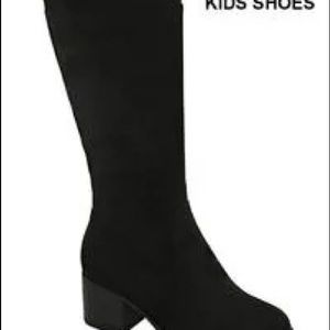 Girls (toddler thru big girl sizes) tall black knee high boots brand new